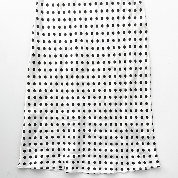 Zara Satin Polkadot Midi Slip Dress - Picture 7 of 13